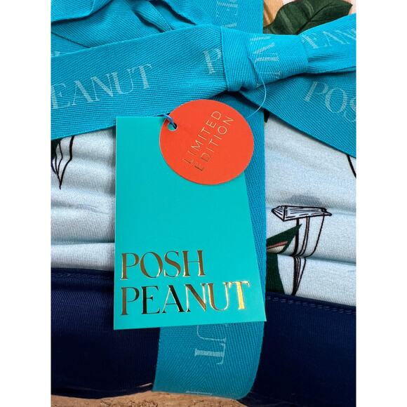 NWT Posh Peanut Tropicana Luxe Patoo Bamboo Blanket 60x60 - Picture 5 of 7